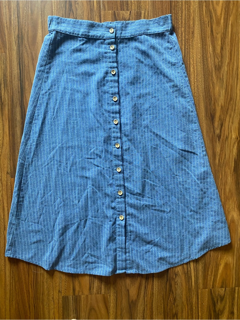 THML size small pinstripe cotton blend skirt